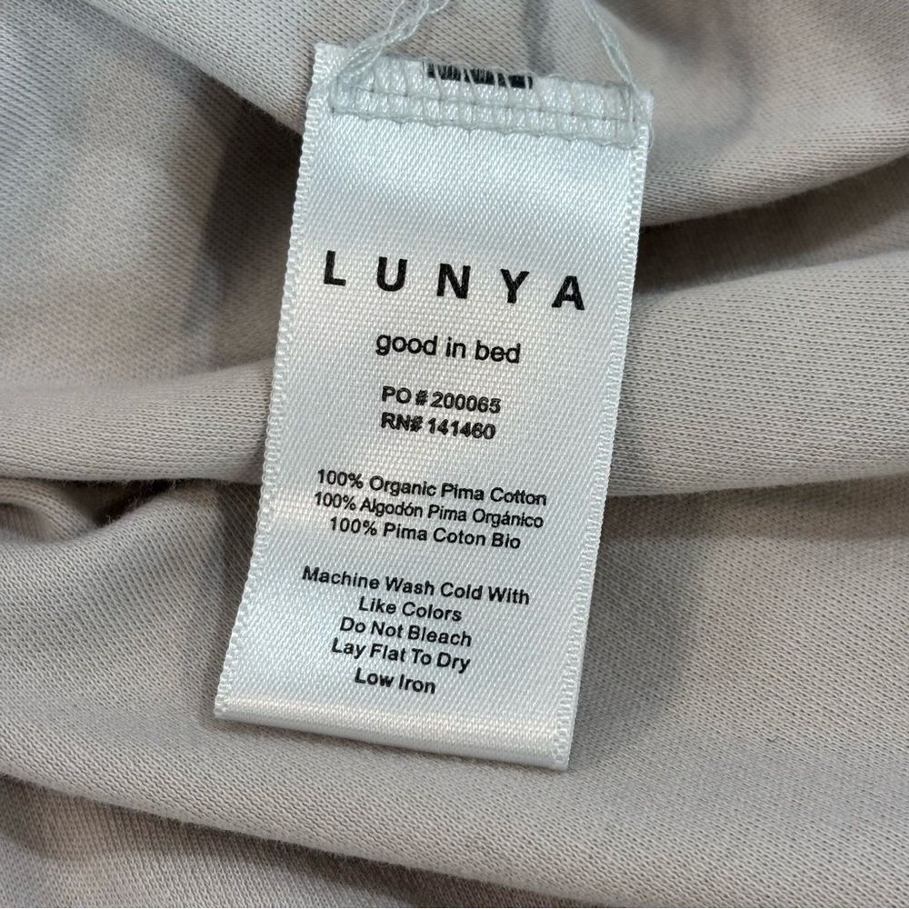 Lunya Organic Pima Cotton Long Sleeve Crew XL - Picture 5 of 6